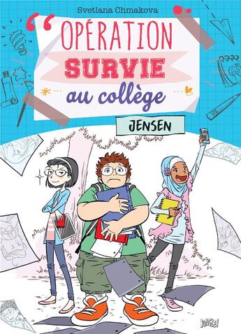 Couverture du livre « Opération survie au collège Tome 2 : Jensen » de Svetlana Chmakova aux éditions Jungle