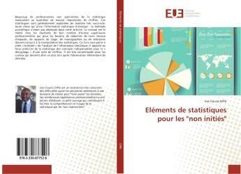 Couverture du livre « Elements de statistiques pour les 