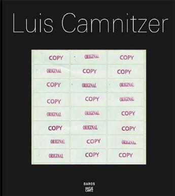 Couverture du livre « Luis camnitzer » de  aux éditions Hatje Cantz