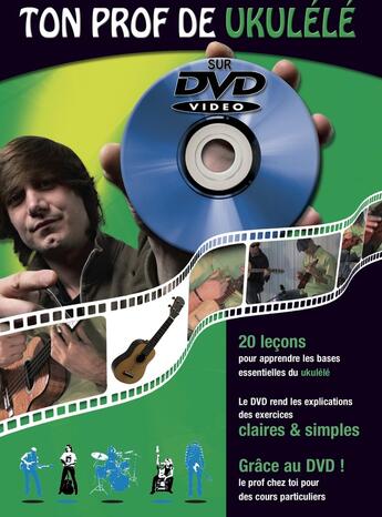 Couverture du livre « Ton prof de ukulele + dvd » de  aux éditions Coup De Pouce