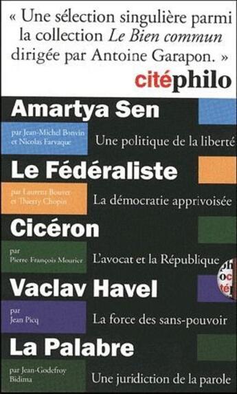 Couverture du livre « Citéphilo ; coffret » de  aux éditions Michalon