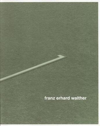 Couverture du livre « Franz Erhard Walther » de Hubert Charbit et Franz Erhard Walther aux éditions Villa Arson