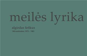 Couverture du livre « Algirdas seskus love lyrics » de Seskus Algirdas aux éditions Thames & Hudson
