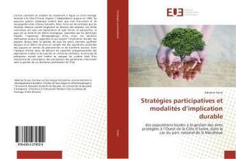 Couverture du livre « Stratégies participatives et modalités d'implication durable » de Adaman Sinan aux éditions Editions Universitaires Europeennes