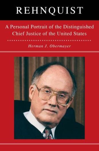 Couverture du livre « Rehnquist » de Obermayer Herman aux éditions Threshold Editions