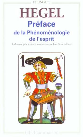 Couverture du livre « Preface a la phenomenologie de l'esprit » de Hegel G-W-F. aux éditions Flammarion
