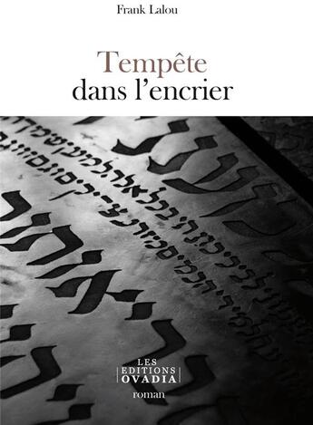 Couverture du livre « Tempête dans l'encrier » de Frank Lalou aux éditions Ovadia