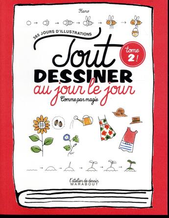 Couverture du livre « Tout dessiner au jour le jour » de Kamo aux éditions Marabout