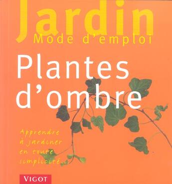 Couverture du livre « Plantes D'Ombre » de Waechter aux éditions Vigot