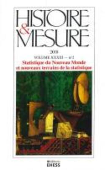 Couverture du livre « Histoire et mesure 33-2 - varia » de  aux éditions Ehess