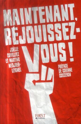 Couverture du livre « Maintenant réjouissez-vous! » de Martine Medjber-Leignel et Joelle Cuivilliez aux éditions First