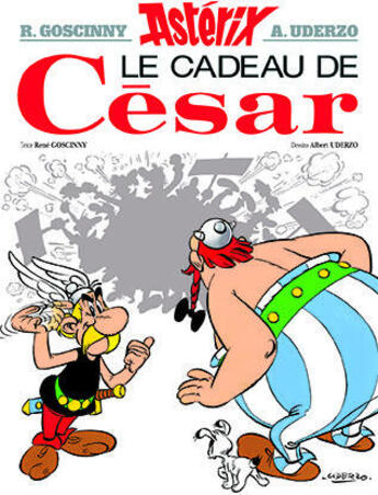 Couverture du livre « Astérix t.21 ; le cadeau de César » de Rene Goscinny et Albert Uderzo aux éditions Hachette
