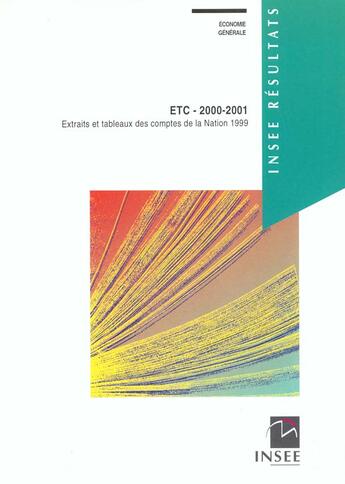 Couverture du livre « Etc » de Insee aux éditions Insee