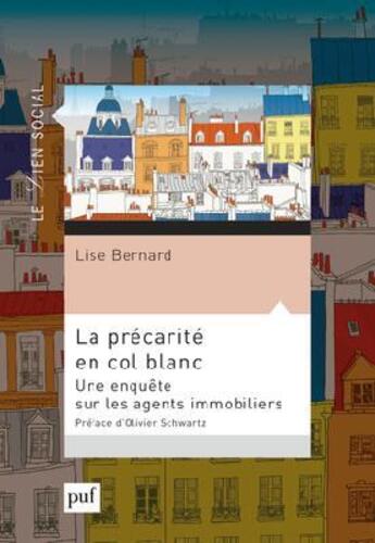 Couverture du livre « La précarité en col blanc » de Lise Bernard aux éditions Puf