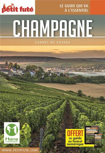 Couverture du livre « GUIDE PETIT FUTE ; CARNETS DE VOYAGE : Champagne (édition 2023) » de Collectif Petit Fute aux éditions Le Petit Fute