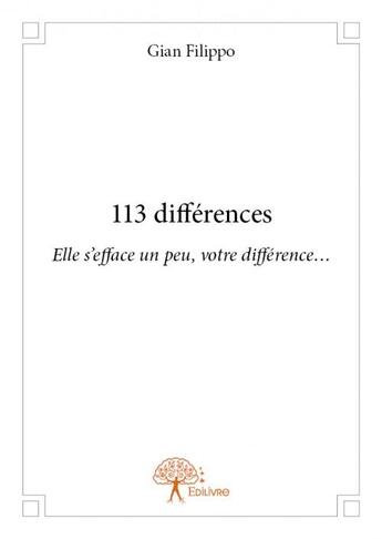 Couverture du livre « 113 différences » de Filippo Gian aux éditions Edilivre