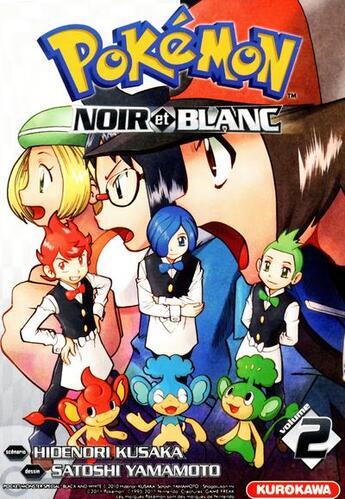 Couverture du livre « Pokémon - noir et blanc Tome 2 » de Hidenori Kusaka et Satoshi Yamamoto aux éditions Kurokawa