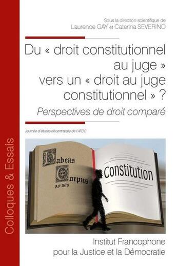 Couverture du livre « Du 