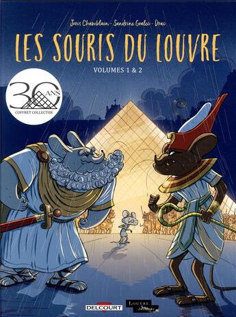 Couverture du livre « Les souris du Louvre : coffret t.1 et t.2 » de Joris Chamblain et Sandrine Goalec aux éditions Delcourt