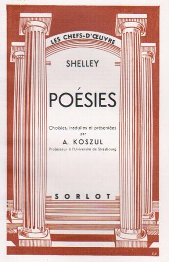 Couverture du livre « Poésies » de Mary Wollstonecraft Shelley aux éditions Nel