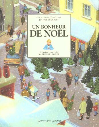 Couverture du livre « Un bonheur de noel » de Hoestlandt/Vogel aux éditions Actes Sud