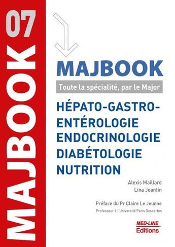 Couverture du livre « Majbook hepato-gastro endocrinologie nutrition » de Maillard /Jeantin aux éditions Med-line