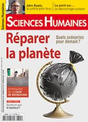 Couverture du livre « Sciences humaines n 322 reparer la planete - janvier 2020 » de  aux éditions Sciences Humaines