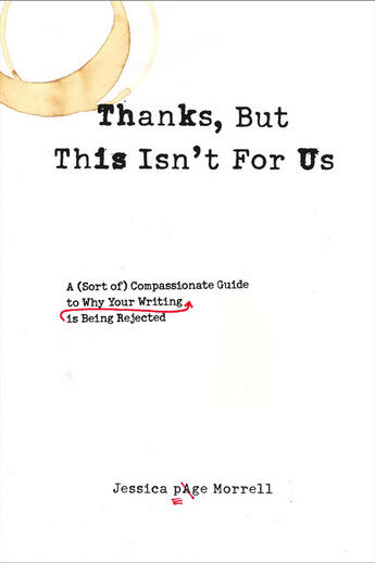 Couverture du livre « Thanks, But This Isn't for Us » de Morrell Jessica Page aux éditions Penguin Group Us