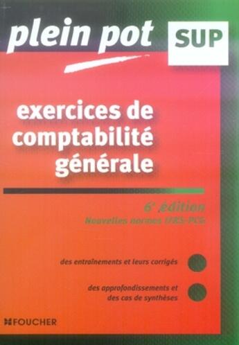 Couverture du livre « Exercices de comptabilite générale » de E Dumanalede aux éditions Foucher