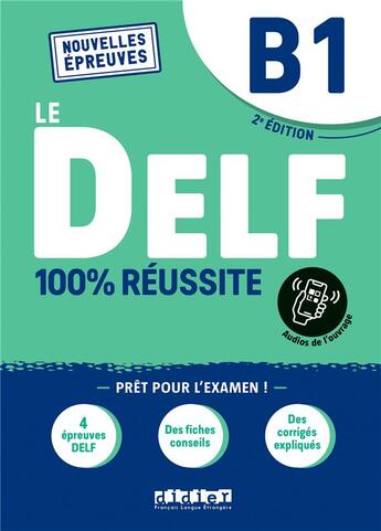 Couverture du livre « Le DELF - 100% réussite : FLE ; livre + onprint (2e édition) » de Bruno Girardeau et Emilie Jacament et Marie Salin aux éditions Didier
