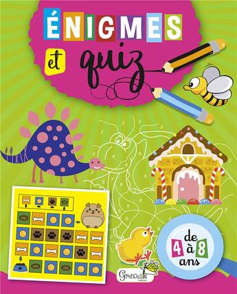 Couverture du livre « Enigmes et quiz » de Massol Isabelle aux éditions Grenouille