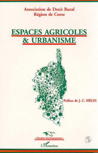 Couverture du livre « Espaces agricoles et urbanisme » de  aux éditions L'harmattan