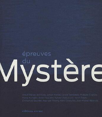 Couverture du livre « Épreuves du mystère » de Collectif/Leroy aux éditions Ereme