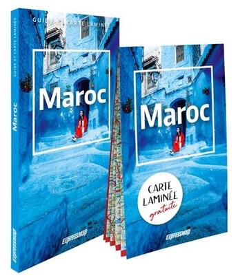 Couverture du livre « Maroc (guide et carte laminee) » de  aux éditions Expressmap