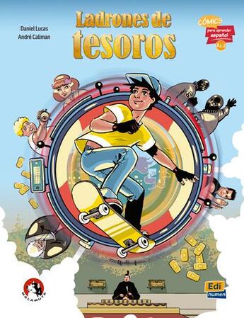 Couverture du livre « Ladrones de tesoros » de Daniel Lucas et Andre Caliman aux éditions Edinumen