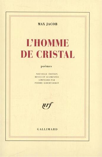 Couverture du livre « L'homme de cristal » de Max Jacob aux éditions Gallimard