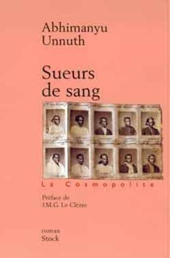 Couverture du livre « Sueurs de sang » de Unnuth Abhimanyu aux éditions Stock