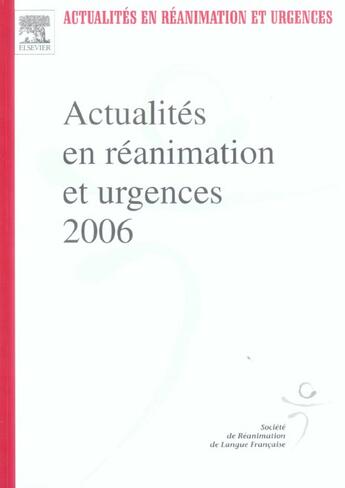 Couverture du livre « Actualites en reanimation et urgences 2006 » de  aux éditions Elsevier