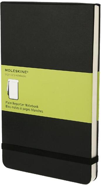 Couverture du livre « Bloc-notes blanc - grand format - couverture rigide noire » de Moleskine aux éditions Moleskine Papet