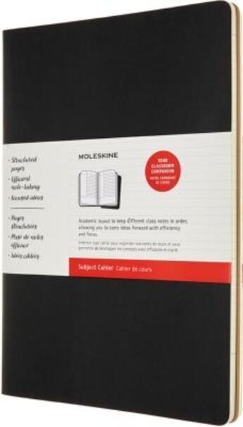 Couverture du livre « Cahier de notes a4 noir et kraft 2ex » de Moleskine aux éditions Moleskine