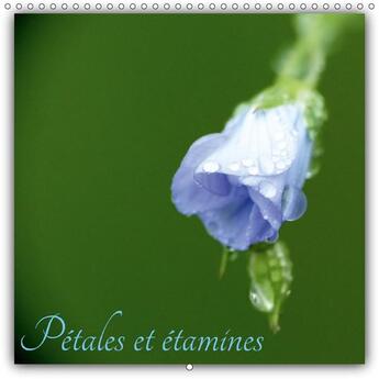 Couverture du livre « Petales et etamines calendrier mural 2018 300 300 mm square - portraits de fleurs calendrier » de Moderne J aux éditions Calvendo