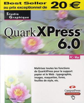Couverture du livre « Quarkxpress 6.0 » de Loic Fieux aux éditions Pearson