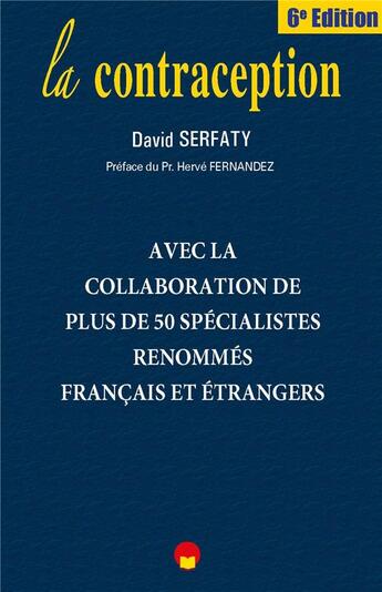 Couverture du livre « La contraception (6e édition) » de David Serfaty aux éditions Eska