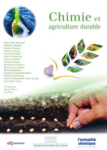 Couverture du livre « Chimie et agriculture durable » de Paul Rigny et Daniele Olivier et . Collectif aux éditions Edp Sciences