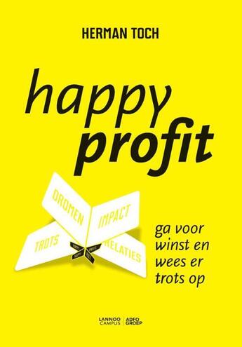 Couverture du livre « Happy profit » de Herman Toch aux éditions Terra - Lannoo, Uitgeverij