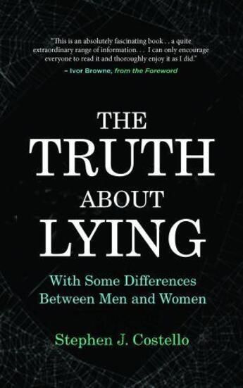 Couverture du livre « The Truth about Lying » de Costello Stephen aux éditions The Liffey Press Digital