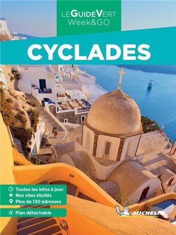 Couverture du livre « Le guide vert week&go : cyclades » de Collectif Michelin aux éditions Michelin