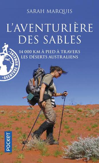 Couverture du livre « L'aventurière des sables » de Sarah Marquis aux éditions Pocket