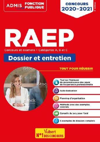 Couverture du livre « RAEP ; concours et examens ; catégories A, B et C ; dossier et entretien (édition 2020/2021) » de Guillaume Detoc aux éditions Vuibert