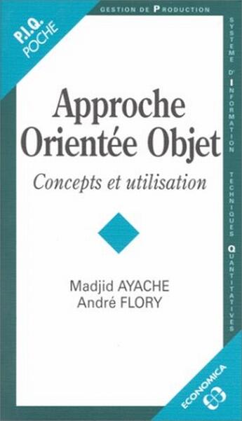 Couverture du livre « Approche Orientee Objet » de Ayache/Flory aux éditions Economica